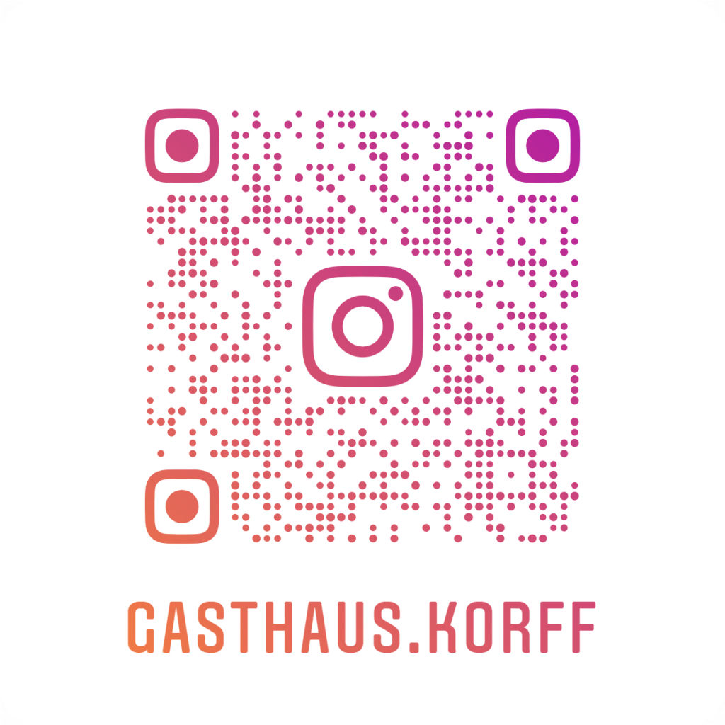 QR-Code instagram Gasthaus Korff